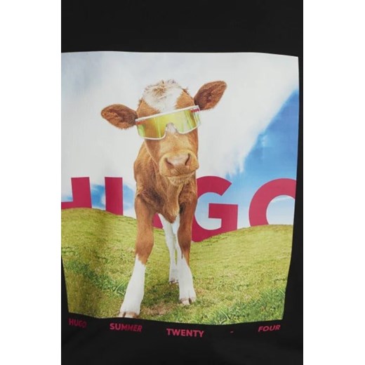 HUGO T-shirt Dowidom | Relaxed fit XXL wyprzedaż Gomez Fashion Store