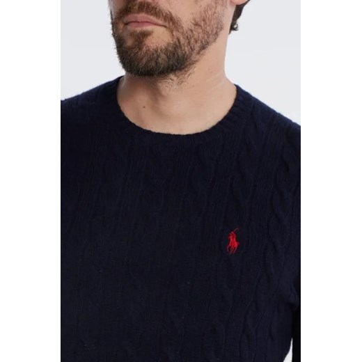 POLO RALPH LAUREN Wełniany sweter | Slim Fit | z dodatkiem kaszmiru Polo Ralph Lauren S Gomez Fashion Store