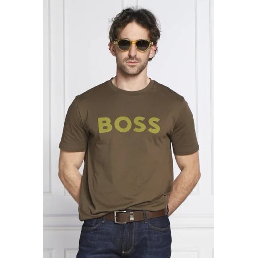 BOSS ORANGE T-shirt Thinking 1 | Regular Fit ze sklepu Gomez Fashion Store w kategorii T-shirty męskie - zdjęcie 172898235