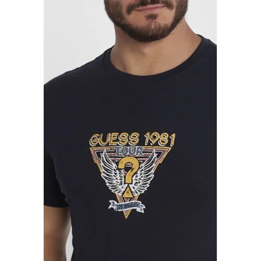 GUESS T-shirt SS CN GUESS WINGS LOGO TEE | Slim Fit Guess XL okazja Gomez Fashion Store