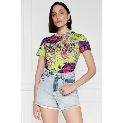 Versace Jeans Couture T-shirt | Regular Fit ze sklepu Gomez Fashion Store w kategorii Bluzki damskie - zdjęcie 172898507