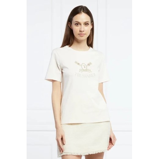 Trussardi T-shirt | Regular Fit ze sklepu Gomez Fashion Store w kategorii Bluzki damskie - zdjęcie 172900299
