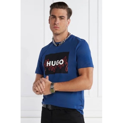 HUGO T-shirt Dulive_U241 | Regular Fit ze sklepu Gomez Fashion Store w kategorii T-shirty męskie - zdjęcie 172901265