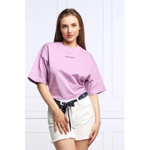 Superdry T-shirt CODE TECH | Cropped Fit ze sklepu Gomez Fashion Store w kategorii Bluzki damskie - zdjęcie 172901949