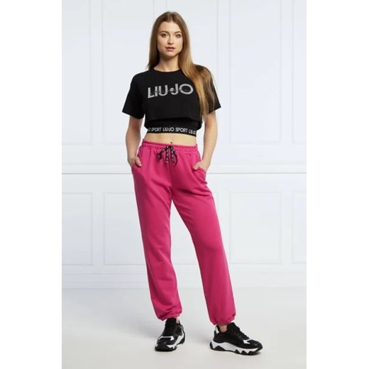 Liu Jo Sport T-shirt | Cropped Fit S wyprzedaż Gomez Fashion Store