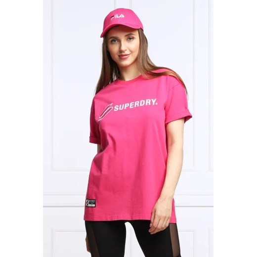 Superdry T-shirt CODE SL APPLIQUE | Loose fit ze sklepu Gomez Fashion Store w kategorii Bluzki damskie - zdjęcie 172902388