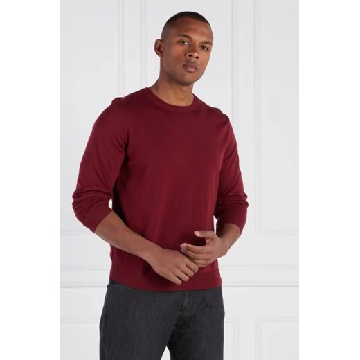 BOSS BLACK Wełniany sweter Leno-P | Slim Fit ze sklepu Gomez Fashion Store w kategorii Swetry męskie - zdjęcie 172903067