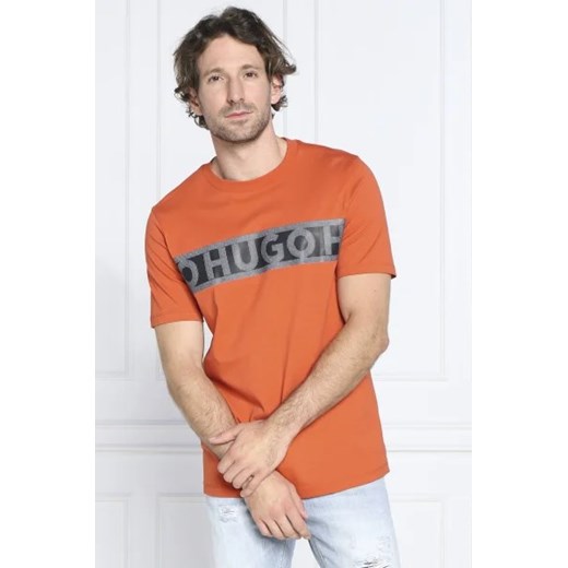 HUGO T-shirt Dinotto | Regular Fit ze sklepu Gomez Fashion Store w kategorii T-shirty męskie - zdjęcie 172903396