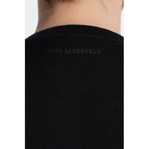 Karl Lagerfeld Wełniany sweter | Regular Fit Karl Lagerfeld XL okazyjna cena Gomez Fashion Store