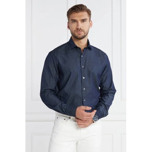 Oscar Jacobson Koszula Cut Away Washed DENIM | Regular Fit Oscar Jacobson XL okazja Gomez Fashion Store