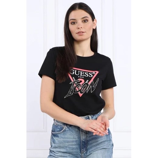 GUESS T-shirt | Straight fit Guess L wyprzedaż Gomez Fashion Store