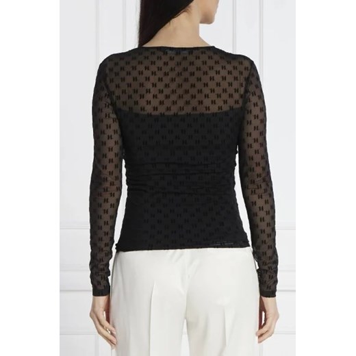 Karl Lagerfeld Bluzka kl mesh | Slim Fit Karl Lagerfeld XS Gomez Fashion Store promocyjna cena