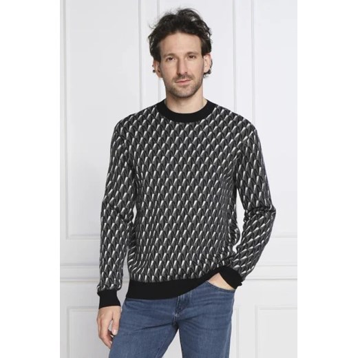 Emporio Armani Wełniany sweter | Regular Fit ze sklepu Gomez Fashion Store w kategorii Swetry męskie - zdjęcie 172904835