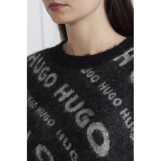 HUGO Sweter Sidimmer | Loose fit | z dodatkiem wełny M Gomez Fashion Store promocyjna cena