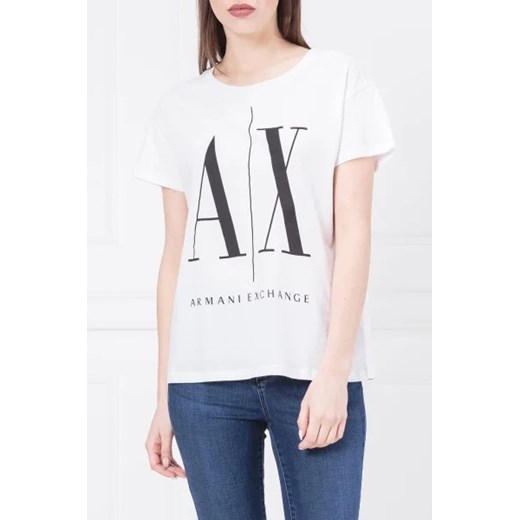Armani Exchange T-shirt | Regular Fit ze sklepu Gomez Fashion Store w kategorii Bluzki damskie - zdjęcie 172907127