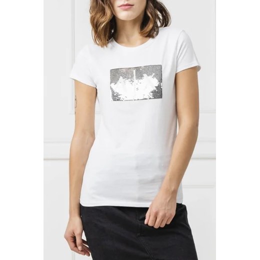 Armani Exchange T-shirt | Slim Fit ze sklepu Gomez Fashion Store w kategorii Bluzki damskie - zdjęcie 172907306