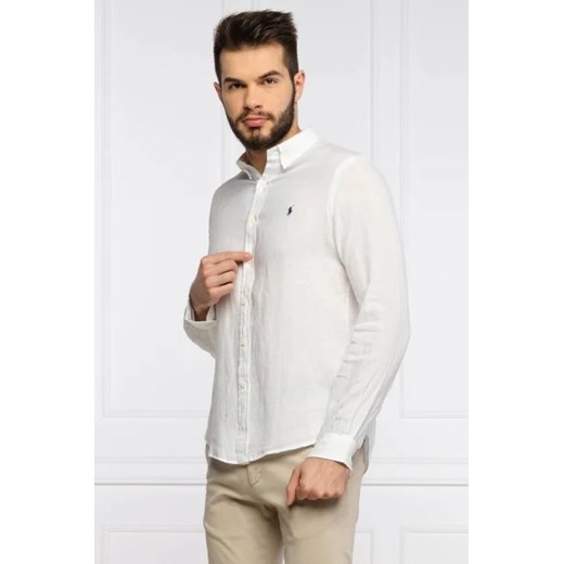 POLO RALPH LAUREN Lniana koszula | Slim Fit Polo Ralph Lauren L okazja Gomez Fashion Store