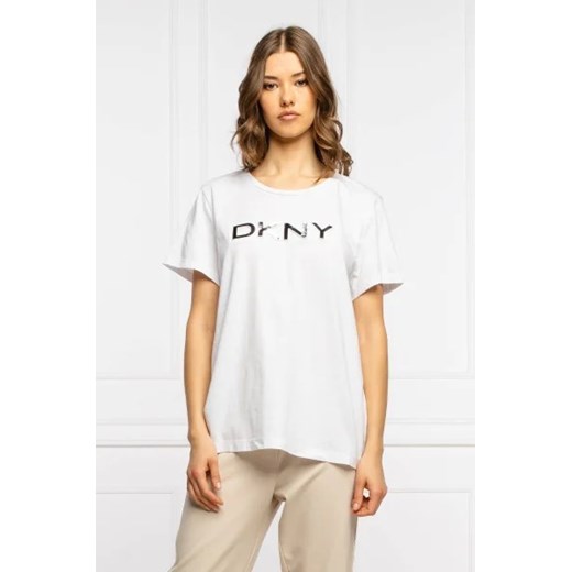 DKNY T-shirt | Regular Fit ze sklepu Gomez Fashion Store w kategorii Bluzki damskie - zdjęcie 172907586