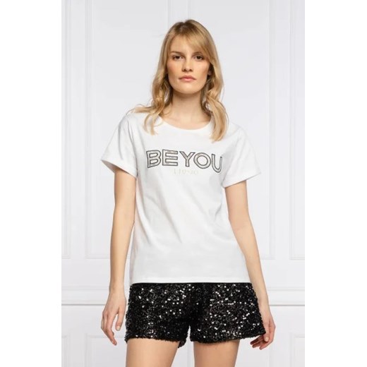 Liu Jo Sport T-shirt | Regular Fit ze sklepu Gomez Fashion Store w kategorii Bluzki damskie - zdjęcie 172907639