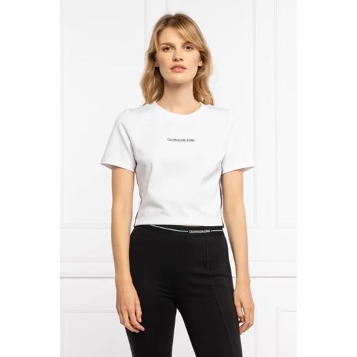 CALVIN KLEIN JEANS T-shirt MILANO | Cropped Fit ze sklepu Gomez Fashion Store w kategorii Bluzki damskie - zdjęcie 172908128