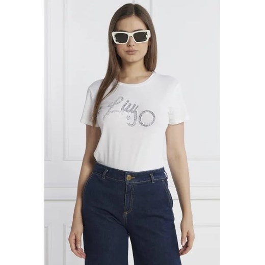 Liu Jo Rose T-shirt | Regular Fit XL promocyjna cena Gomez Fashion Store