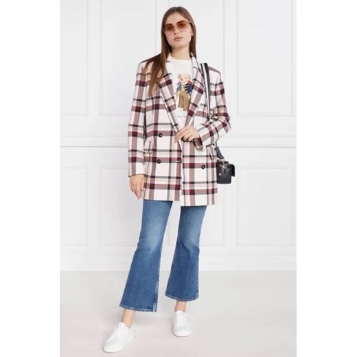 Tommy Hilfiger Marynarka GLOBAL STRIPE CHECK DB | Regular Fit Tommy Hilfiger 42 wyprzedaż Gomez Fashion Store