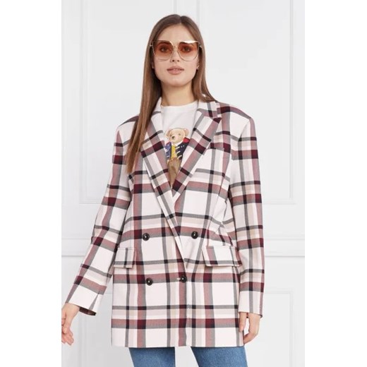Tommy Hilfiger Marynarka GLOBAL STRIPE CHECK DB | Regular Fit Tommy Hilfiger 42 okazyjna cena Gomez Fashion Store