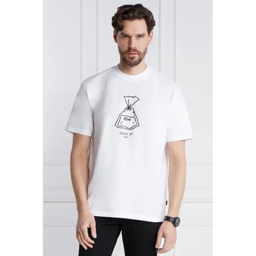 BOSS ORANGE T-shirt TeeMixDoodle | Relaxed fit XXL okazyjna cena Gomez Fashion Store