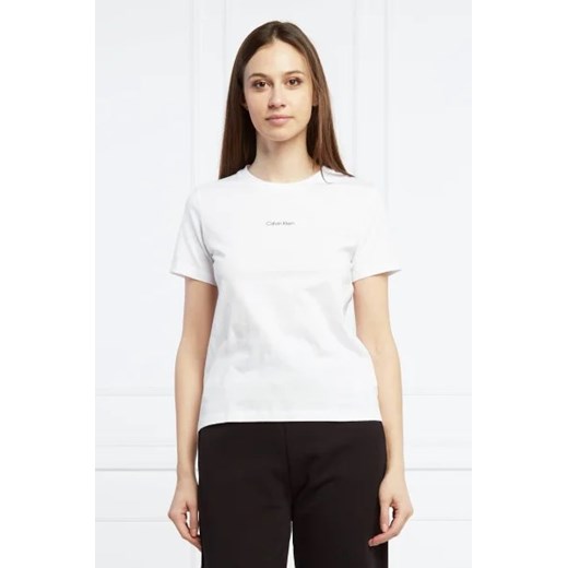 Calvin Klein T-shirt | Regular Fit ze sklepu Gomez Fashion Store w kategorii Bluzki damskie - zdjęcie 172910356