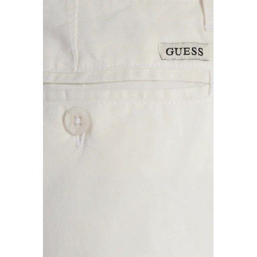 GUESS Szorty | Regular Fit | z dodatkiem lnu Guess 38 okazja Gomez Fashion Store