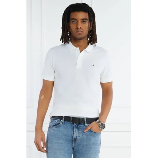 CALVIN KLEIN JEANS Polo EMBRO BADGE | Slim Fit ze sklepu Gomez Fashion Store w kategorii T-shirty męskie - zdjęcie 172910755