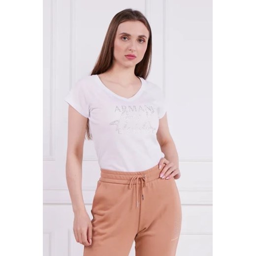 Armani Exchange T-shirt | Regular Fit ze sklepu Gomez Fashion Store w kategorii Bluzki damskie - zdjęcie 172911248