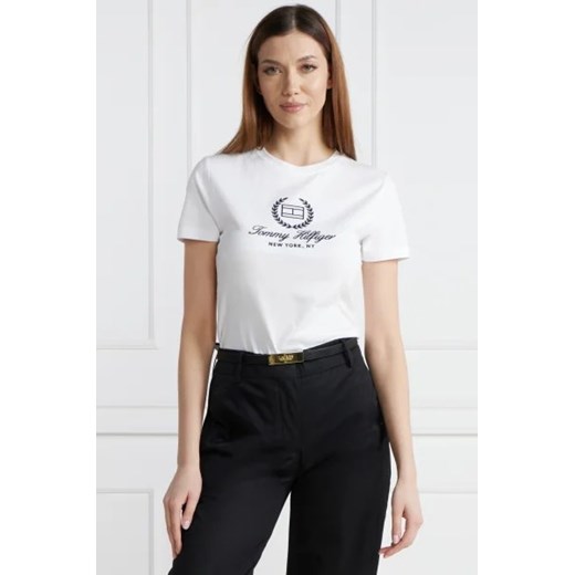 Tommy Hilfiger T-shirt | Slim Fit ze sklepu Gomez Fashion Store w kategorii Bluzki damskie - zdjęcie 172911285
