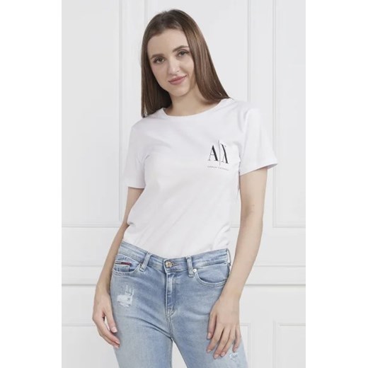 Armani Exchange T-shirt | Regular Fit ze sklepu Gomez Fashion Store w kategorii Bluzki damskie - zdjęcie 172911396