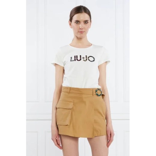 Liu Jo Sport T-shirt | Regular Fit ze sklepu Gomez Fashion Store w kategorii Bluzki damskie - zdjęcie 172911595
