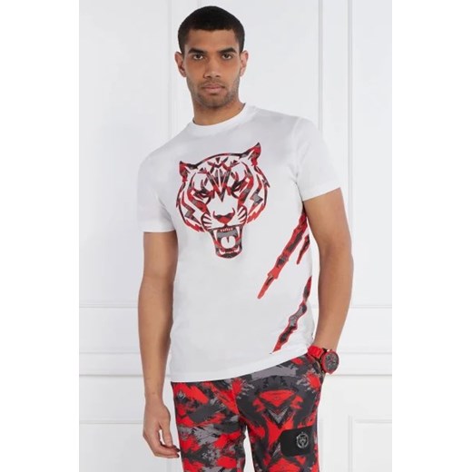 Plein Sport T-shirt Tiger | Regular Fit ze sklepu Gomez Fashion Store w kategorii T-shirty męskie - zdjęcie 172912149