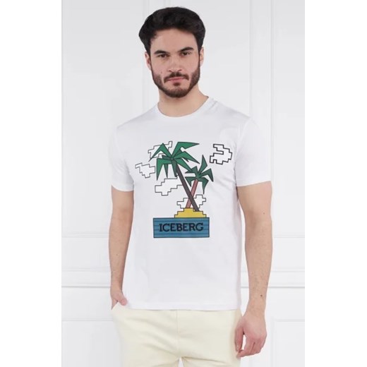 Iceberg T-shirt | Regular Fit ze sklepu Gomez Fashion Store w kategorii T-shirty męskie - zdjęcie 172912947