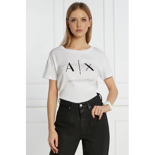 Armani Exchange T-shirt | Regular Fit ze sklepu Gomez Fashion Store w kategorii Bluzki damskie - zdjęcie 172913149