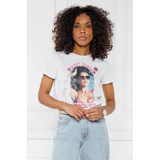 GUESS T-shirt | Regular Fit ze sklepu Gomez Fashion Store w kategorii Bluzki damskie - zdjęcie 172913165