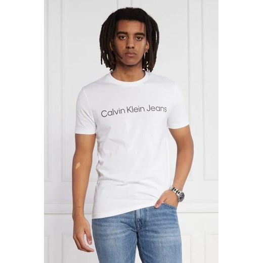 CALVIN KLEIN JEANS T-shirt | Slim Fit ze sklepu Gomez Fashion Store w kategorii T-shirty męskie - zdjęcie 172913216