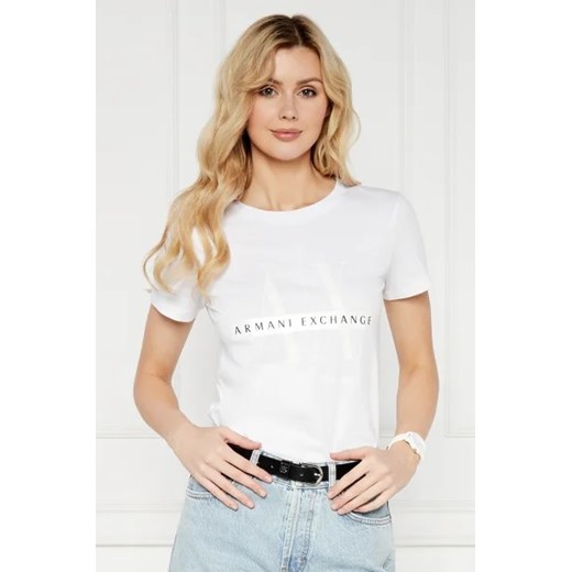 Armani Exchange T-shirt | Regular Fit ze sklepu Gomez Fashion Store w kategorii Bluzki damskie - zdjęcie 172913867
