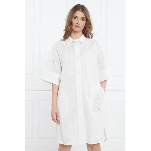 Karl Lagerfeld Sukienka broderie anglaise shirtdress ze sklepu Gomez Fashion Store w kategorii Sukienki - zdjęcie 172914095