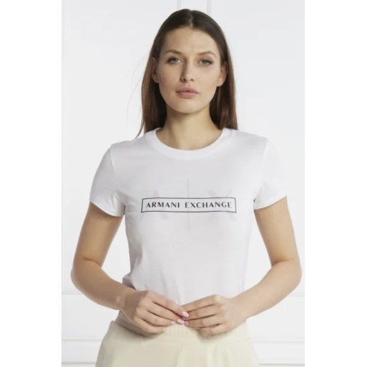 Armani Exchange T-shirt | Regular Fit ze sklepu Gomez Fashion Store w kategorii Bluzki damskie - zdjęcie 172914097