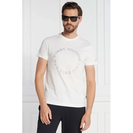 Tommy Hilfiger T-shirt MONOTYPE ROUNDLE | Slim Fit ze sklepu Gomez Fashion Store w kategorii T-shirty męskie - zdjęcie 172914357