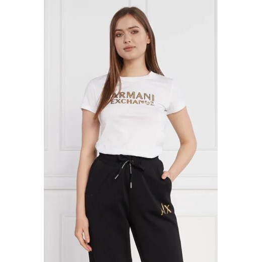 Armani Exchange T-shirt | Regular Fit ze sklepu Gomez Fashion Store w kategorii Bluzki damskie - zdjęcie 172914935