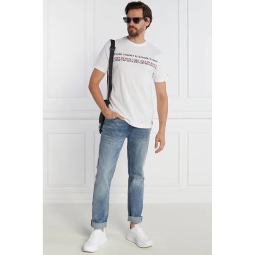Tommy Hilfiger T-shirt CENTER CHEST STRIPE TEE | Regular Fit Tommy Hilfiger L wyprzedaż Gomez Fashion Store