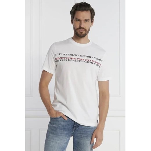 Tommy Hilfiger T-shirt CENTER CHEST STRIPE TEE | Regular Fit Tommy Hilfiger XXL wyprzedaż Gomez Fashion Store