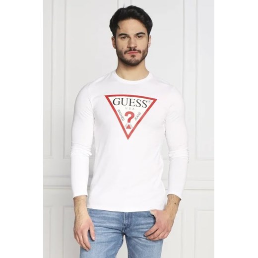 GUESS Longsleeve ORIGINAL LOGO | Slim Fit Guess M okazja Gomez Fashion Store