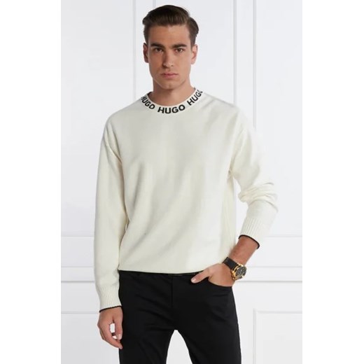 HUGO Sweter Smarlo | Oversize fit L wyprzedaż Gomez Fashion Store