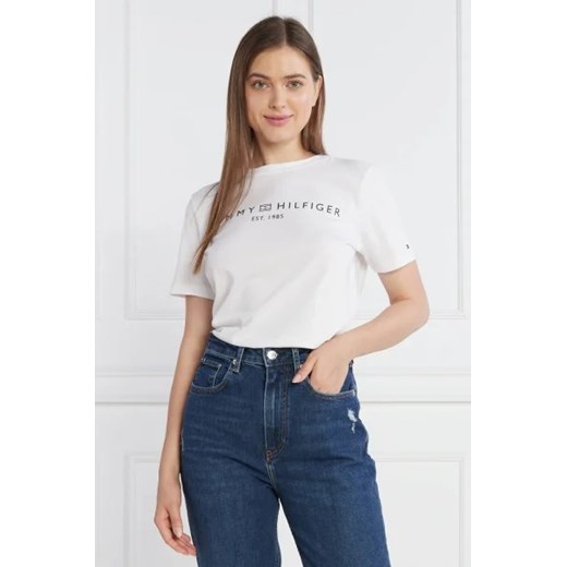 Tommy Hilfiger T-shirt REG CORP LOGO C-NK SS | Regular Fit Tommy Hilfiger L wyprzedaż Gomez Fashion Store